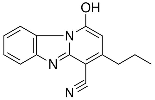 1-HYDROXY-3-PROPYLPYRIDO(1,2-A)BENZIMIDAZOLE-4-CARBONITRILE