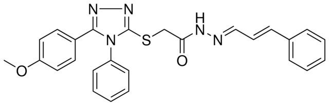 2-{[5-(4-METHOXYPHENYL)-4-PHENYL-4H-1,2,4-TRIAZOL-3-YL]SULFANYL}-N'-[(E,2E)-3-PHENYL-2-PROPENYLIDENE]ACETOHYDRAZIDE