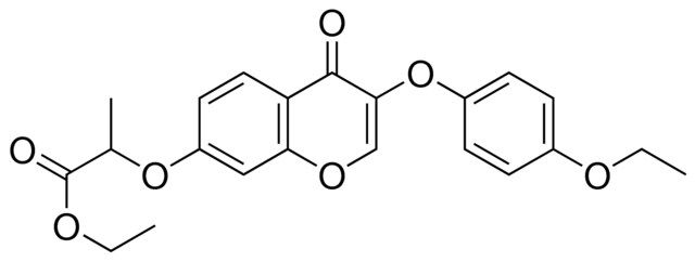 2-(3-(4-ETHOXY-PHENOXY)-4-OXO-4H-CHROMEN-7-YLOXY)-PROPIONIC ACID ETHYL ESTER