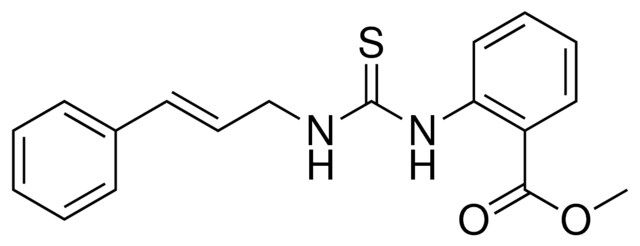 2-(3-(3-PHENYL-ALLYL)-THIOUREIDO)-BENZOIC ACID METHYL ESTER