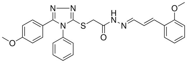 2-{[5-(4-METHOXYPHENYL)-4-PHENYL-4H-1,2,4-TRIAZOL-3-YL]SULFANYL}-N'-[(E,2E)-3-(2-METHOXYPHENYL)-2-PROPENYLIDENE]ACETOHYDRAZIDE