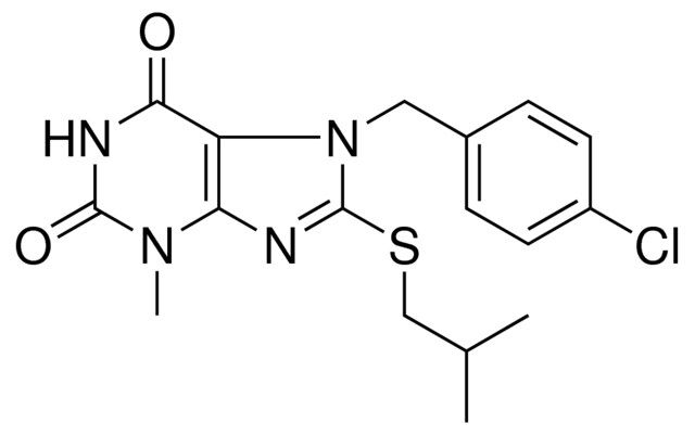 7-(4-CHLORO-BENZYL)-8-ISOBUTYLSULFANYL-3-METHYL-3,7-DIHYDRO-PURINE-2,6-DIONE