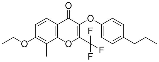 7-ETHOXY-8-METHYL-3-(4-PROPYL-PHENOXY)-2-TRIFLUOROMETHYL-CHROMEN-4-ONE