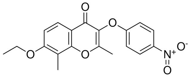 7-ETHOXY-2,8-DIMETHYL-3-(4-NITRO-PHENOXY)-CHROMEN-4-ONE