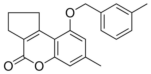 7-METHYL-9-(3-METHYL-BENZYLOXY)-2,3-DIHYDRO-1H-CYCLOPENTA(C)CHROMEN-4-ONE