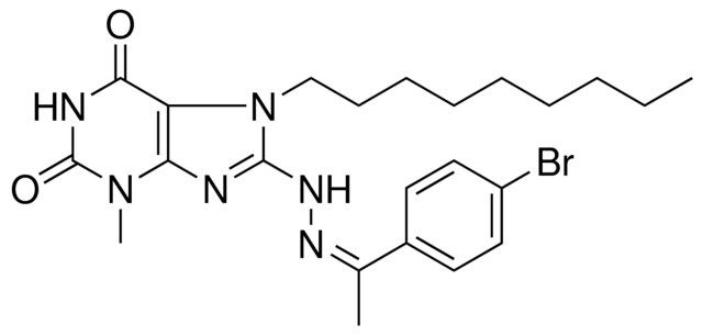 8-(N'-(1-(4-BR-PH)-ETHYLIDENE)-HYDRAZINO)-3-ME-7-NONYL-3,7-2H-PURINE-2,6-DIONE