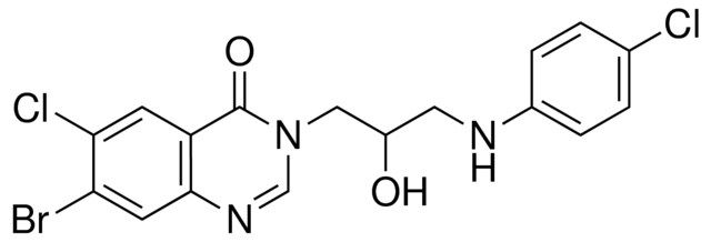 7-BROMO-6-CHLORO-3-(3-(4-CHLOROANILINO)-2-HYDROXYPROPYL)-4(3H)-QUINAZOLINONE