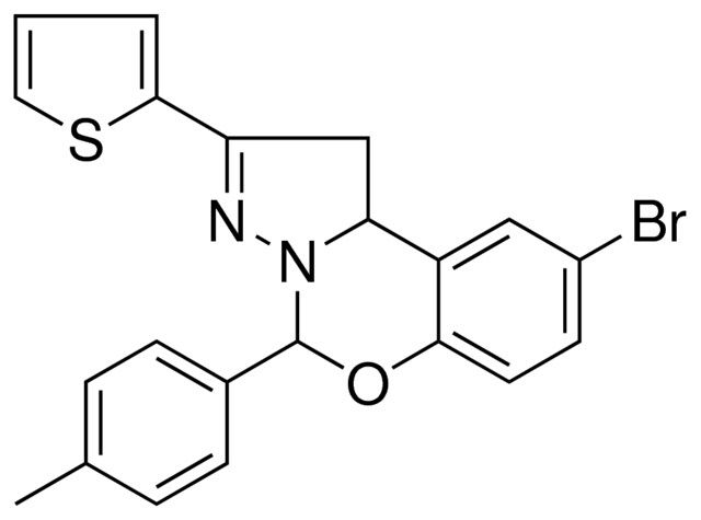 8-BR-2-THIOPHEN-2-YL-4-P-TOLYL-1,9B-2H-5-OXA-3,3A-DIAZA-CYCLOPENTA(A)NAPHTHALENE