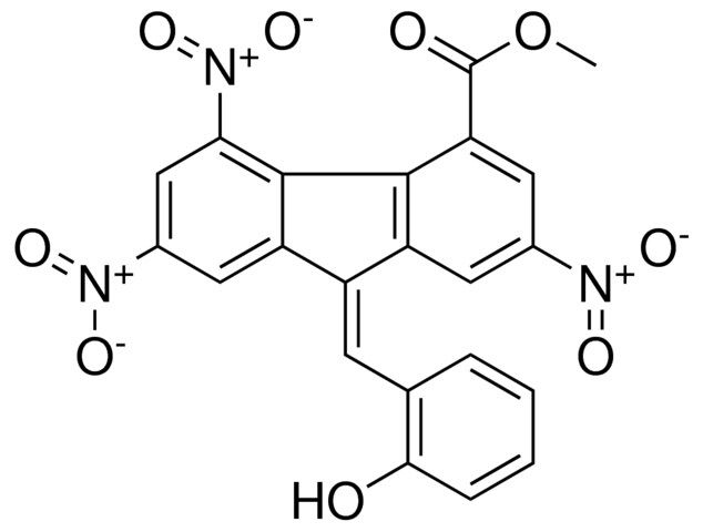 9-(2-HO-BENZYLIDENE)-2,5,7-TRINITRO-9H-FLUORENE-4-CARBOXYLIC ACID METHYL ESTER