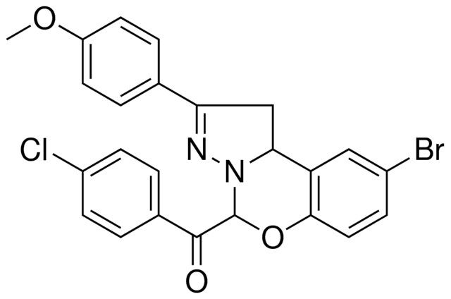 [9-BROMO-2-(4-METHOXYPHENYL)-1,10B-DIHYDROPYRAZOLO[1,5-C][1,3]BENZOXAZIN-5-YL](4-CHLOROPHENYL)METHANONE