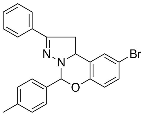 8-BR-2-PHENYL-4-P-TOLYL-1,9B-DIHYDRO-5-OXA-3,3A-DIAZA-CYCLOPENTA(A)NAPHTHALENE