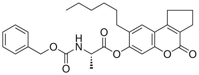 8-HEXYL-4-OXO-1,2,3,4-TETRAHYDROCYCLOPENTA[C]CHROMEN-7-YL (2S)-2-{[(BENZYLOXY)CARBONYL]AMINO}PROPANOATE