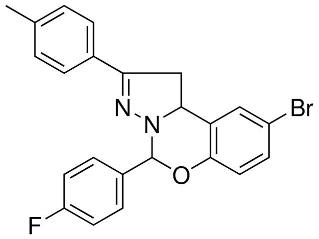 8-BR-4-(4-F-PH)-2-P-TOLYL-1,9B-DIHYDRO-5-OXA-3,3A-DIAZA-CYCLOPENTA(A)NAPHTHALENE