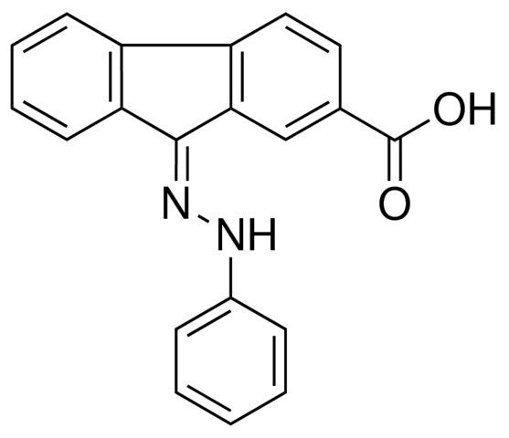 9-(PHENYL-HYDRAZONO)-9H-FLUORENE-2-CARBOXYLIC ACID