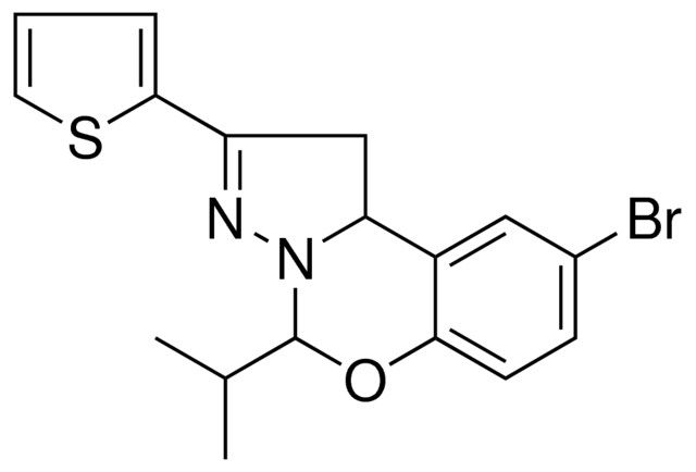 9-BROMO-5-ISOPROPYL-2-(2-THIENYL)-1,10B-DIHYDROPYRAZOLO[1,5-C][1,3]BENZOXAZINE