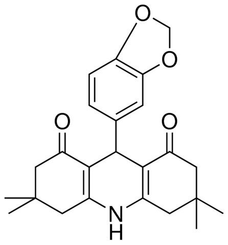 9-(1,3-BENZODIOXOL-5-YL)-3,3,6,6-TETRAMETHYL-3,4,6,7,9,10-HEXAHYDRO-1,8(2H,5H)-ACRIDINEDIONE