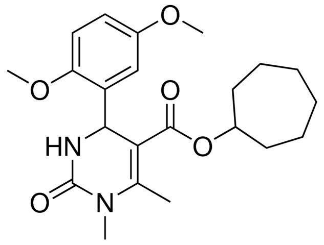 CYCLOHEPTYL 4-(2,5-DIMETHOXYPHENYL)-1,6-DIMETHYL-2-OXO-1,2,3,4-TETRAHYDRO-5-PYRIMIDINECARBOXYLATE