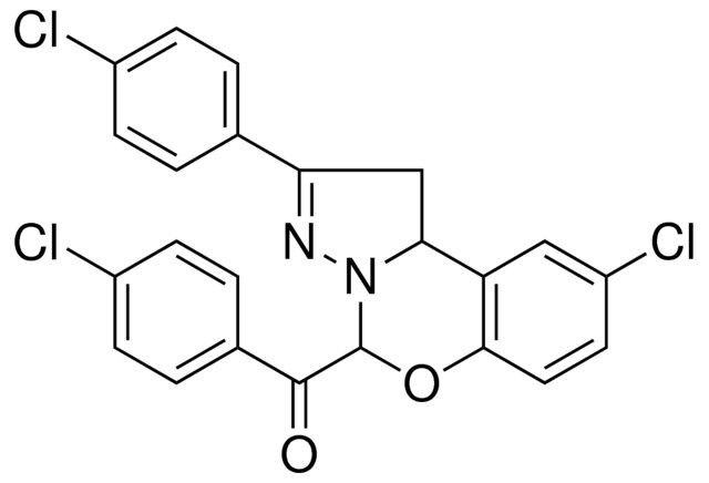 [9-CHLORO-2-(4-CHLOROPHENYL)-1,10B-DIHYDROPYRAZOLO[1,5-C][1,3]BENZOXAZIN-5-YL](4-CHLOROPHENYL)METHANONE