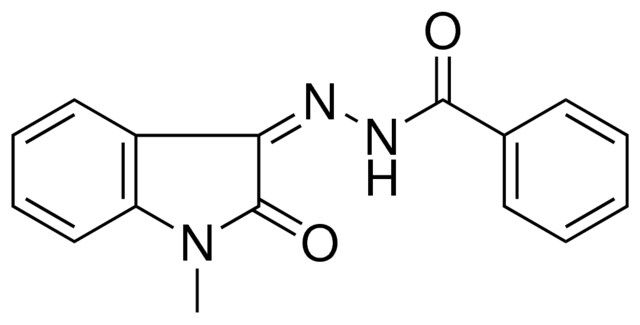 BENZOIC ACID (1-METHYL-2-OXO-1,2-DIHYDRO-INDOL-3-YLIDENE)-HYDRAZIDE