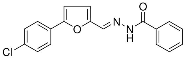 BENZOIC ACID (5-(4-CHLORO-PHENYL)-FURAN-2-YLMETHYLENE)-HYDRAZIDE