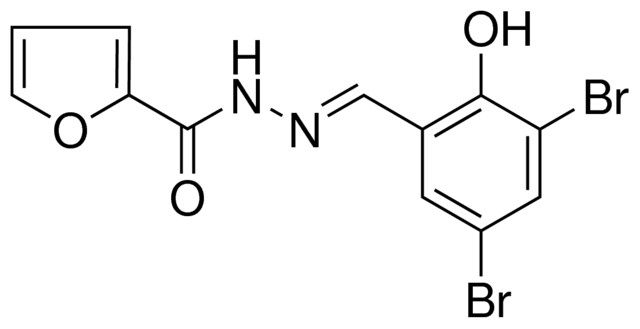 FURAN-2-CARBOXYLIC ACID (3,5-DIBROMO-2-HYDROXY-BENZYLIDENE)-HYDRAZIDE