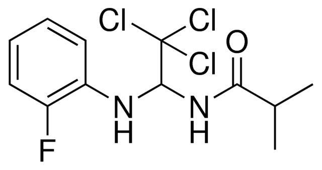 N-(2,2,2-TRICHLORO-1-(2-FLUORO-PHENYLAMINO)-ETHYL)-ISOBUTYRAMIDE