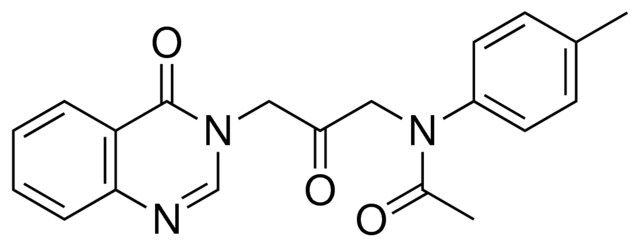 N-(2-OXO-3-(4-OXO-4H-QUINAZOLIN-3-YL)-PROPYL)-N-P-TOLYL-ACETAMIDE