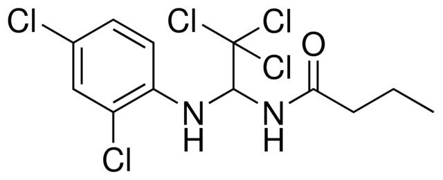 N-(2,2,2-TRICHLORO-1-(2,4-DICHLORO-PHENYLAMINO)-ETHYL)-BUTYRAMIDE