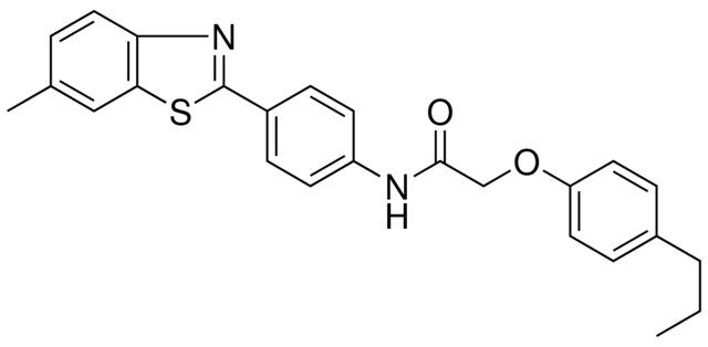 N-(4-(6-METHYL-BENZOTHIAZOL-2-YL)-PHENYL)-2-(4-PROPYL-PHENOXY)-ACETAMIDE