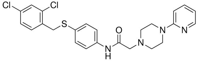 N-(4-((2,4-DICHLOROBENZYL)THIO)PH)-2-(4-(2-PYRIDINYL)-1-PIPERAZINYL)ACETAMIDE