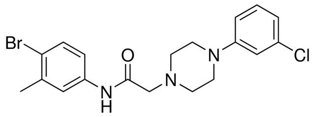 N-(4-BROMO-3-METHYL-PHENYL)-2-(4-(3-CHLORO-PHENYL)-PIPERAZIN-1-YL)-ACETAMIDE