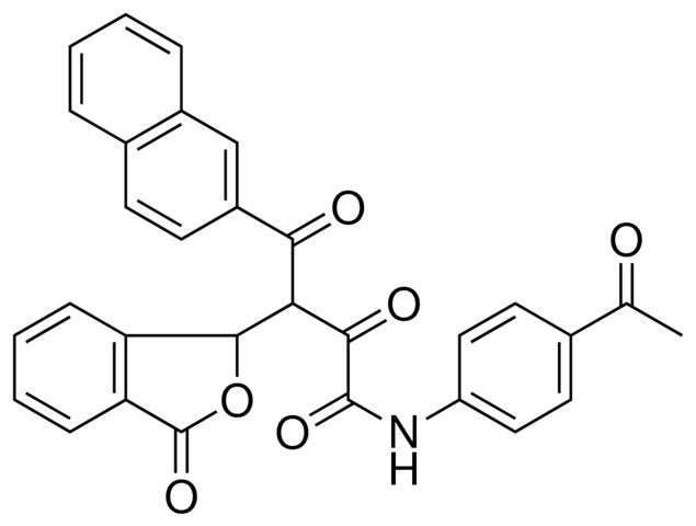 N-(4-AC-PH)-4-(2-NAPHTHYL)2,4-DIOXO-3-(3-OXO-1,3-2H-2-BENZOFURAN-1-YL)BUTANAMIDE