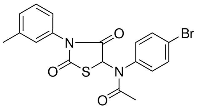 N-(4-BROMO-PHENYL)-N-(2,4-DIOXO-3-M-TOLYL-THIAZOLIDIN-5-YL)-ACETAMIDE