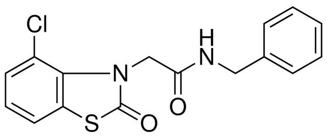 N-BENZYL-2-(4-CHLORO-2-OXO-BENZOTHIAZOL-3-YL)-ACETAMIDE