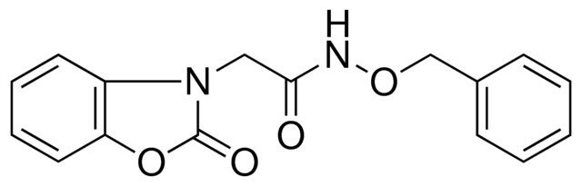 N-BENZYLOXY-2-(2-OXO-BENZOOXAZOL-3-YL)-ACETAMIDE