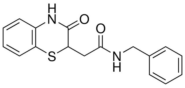 N-BENZYL-2-(3-OXO-3,4-DIHYDRO-2H-BENZO(1,4)THIAZIN-2-YL)-ACETAMIDE