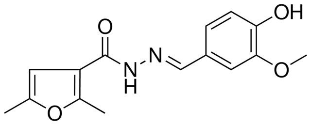 2,5-DIMETHYL-FURAN-3-CARBOXYLIC ACID (4-HYDROXY-3-METHOXY-BENZYLIDENE)-HYDRAZIDE