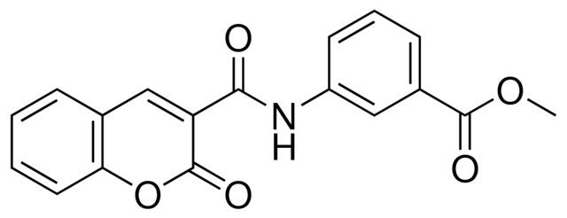 3-((2-OXO-2H-CHROMENE-3-CARBONYL)-AMINO)-BENZOIC ACID METHYL ESTER