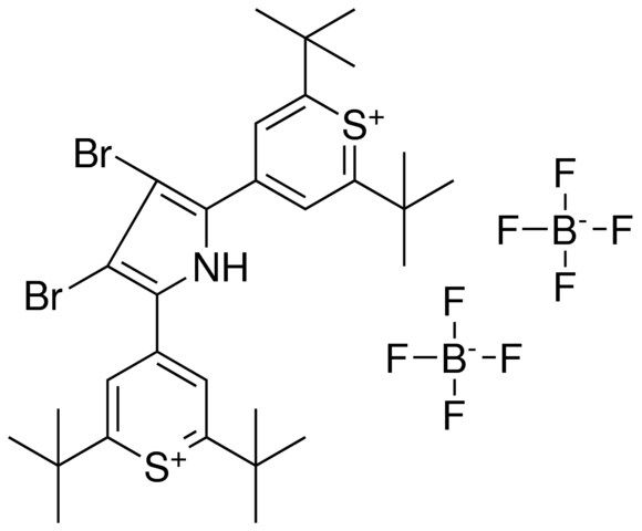 2,6-DITERT-BUTYL-4-[3,4-DIBROMO-5-(2,6-DITERT-BUTYL-4-THIOPYRYLIUMYL)-1H-PYRROL-2-YL]THIOPYRYLIUM DITETRAFLUOROBORATE