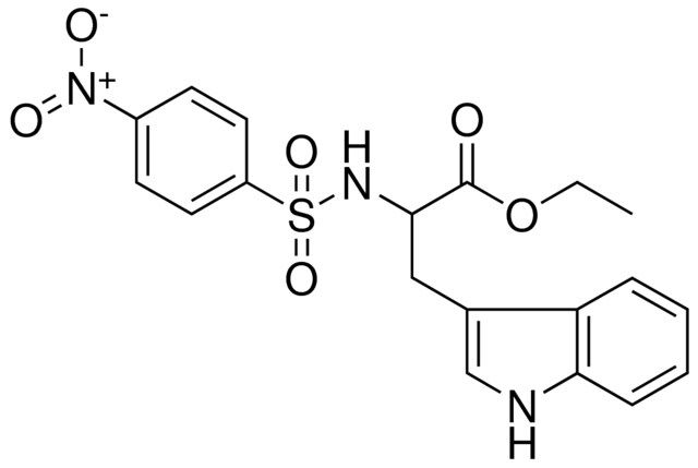 3-(1H-INDOL-3-YL)-2-(4-NITRO-BENZENESULFONYLAMINO)-PROPIONIC ACID ETHYL ESTER