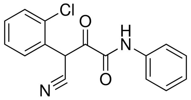 3-(2-CHLOROPHENYL)-3-CYANO-2-OXO-N-PHENYLPROPANAMIDE