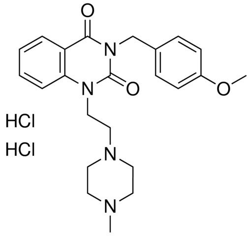 3-(4-MEO-BENZYL)-1-(2-(4-ME-1-PIPERAZINYL)ET)-2,4(1H,3H)-QUINAZOLINEDIONE 2 HCL