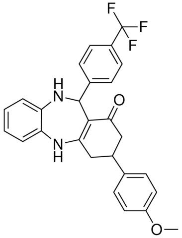 3-(4-MEO-PH)-11-(4-TRI-F-ME-PH)-2,3,4,5,10,11-6H-DIBENZO(B,E)(1,4)DIAZEPIN-1-ONE