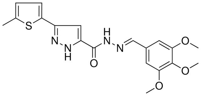 3-(5-ME-2-THIENYL)-N'-(3,4,5-TRIMETHOXYBENZYLIDENE)-1H-PYRAZOLE-5-CARBOHYDRAZIDE