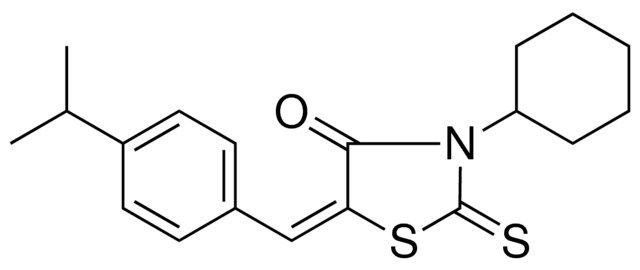 3-CYCLOHEXYL-5-(4-ISOPROPYL-BENZYLIDENE)-2-THIOXO-THIAZOLIDIN-4-ONE