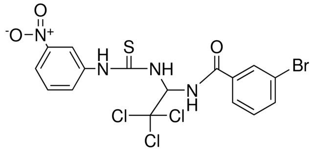 3-BROMO-N-(2,2,2-TRICHLORO-1-(3-(3-NITRO-PHENYL)-THIOUREIDO)-ETHYL)-BENZAMIDE