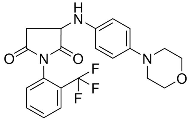 3-(4-MORPHOLIN-4-YL-PHENYLAMINO)-1-(2-TRIFLUOROMETHYL-PH)-PYRROLIDINE-2,5-DIONE