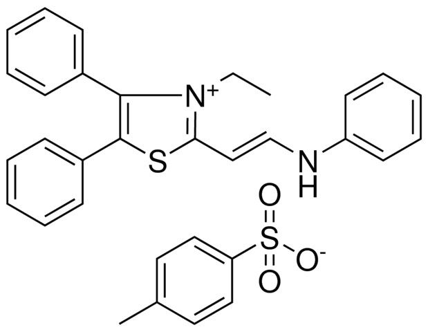 3-ETHYL-4,5-DIPHENYL-2-(2-PHENYLAMINO-VINYL)-THIAZOL-3-IUM, TOLUENE-4-SULFONATE