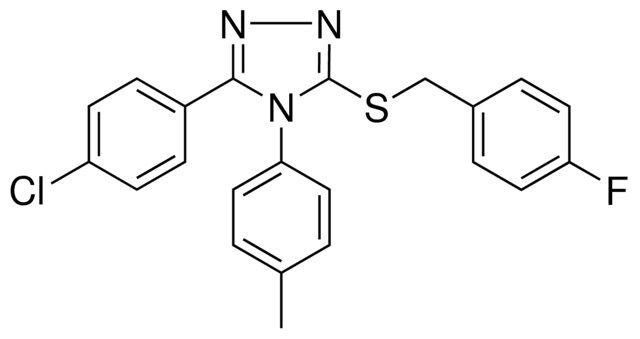 3-(4-CHLOROPHENYL)-5-((4-FLUOROBENZYL)THIO)-4-(4-METHYLPHENYL)-4H-1,2,4-TRIAZOLE