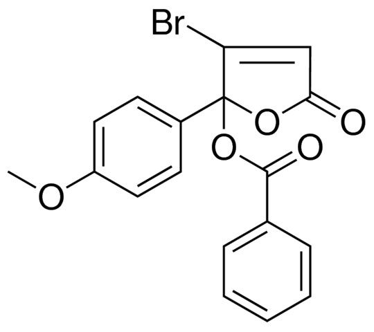 3-BROMO-2-(4-METHOXYPHENYL)-5-OXO-2,5-DIHYDRO-2-FURANYL BENZOATE